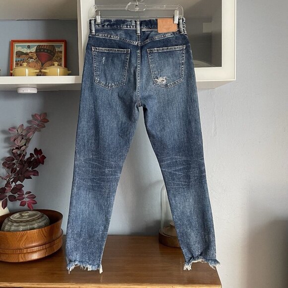 MOUSSY Vintage Adrian Friend Jeans Jean Blue Distressed Size 25 - Picture 3 of 11